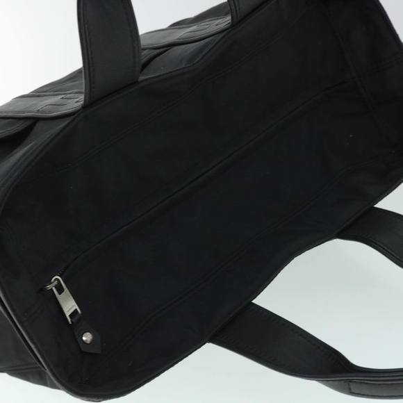 HERMES Acape Luco PM Hand Bag Nylon Black Auth bs8396 - Picture 7 of 16